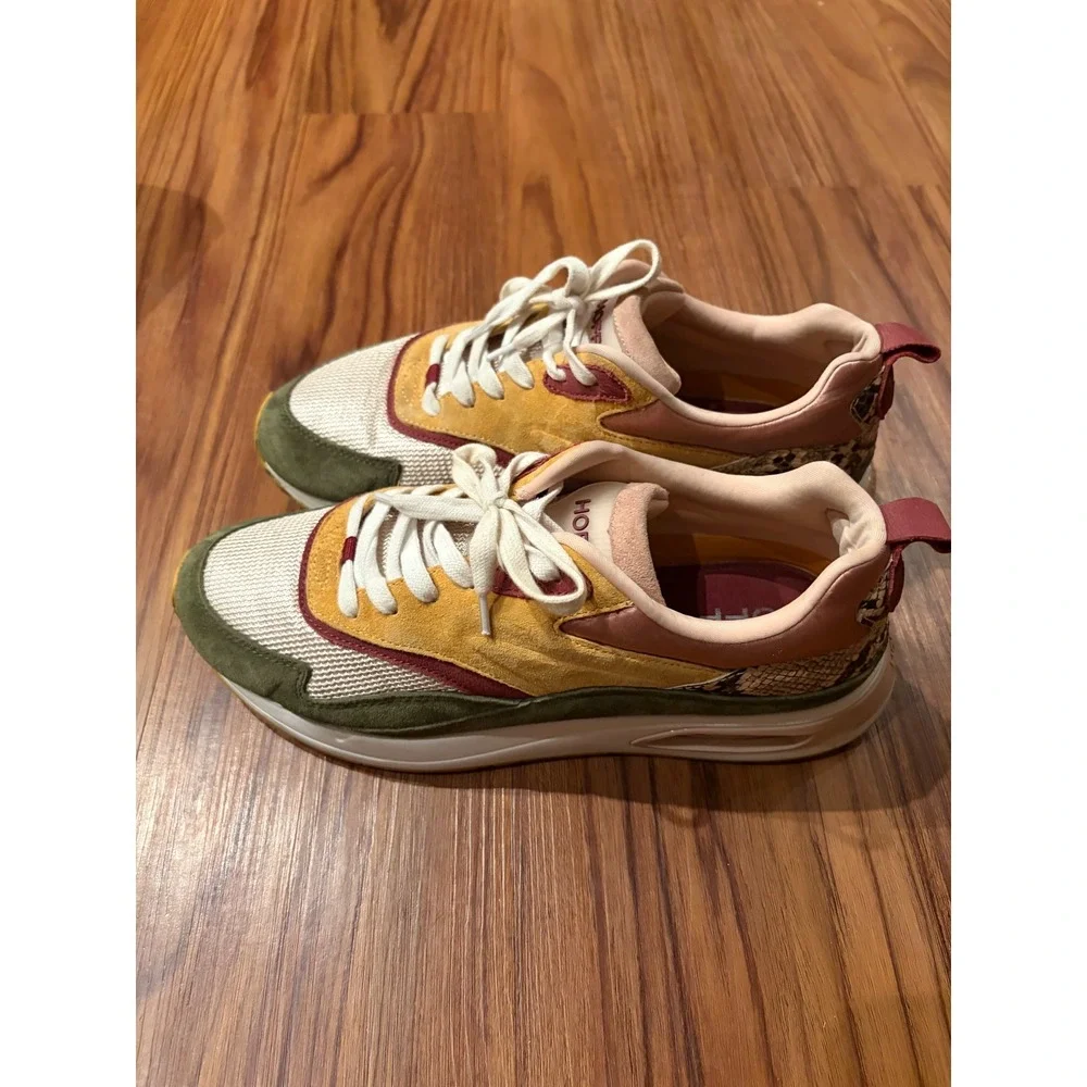 Anthropologie Hoff Oriental Pearl Skyline sneakers sz 10 - Picture 6 of 7